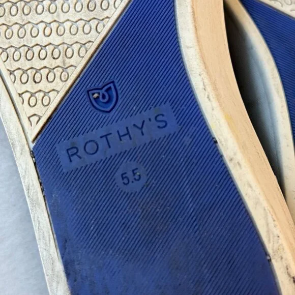 Size 5.5 Rothy's The Original Slip On Sneaker Black - Picture 10 of 11